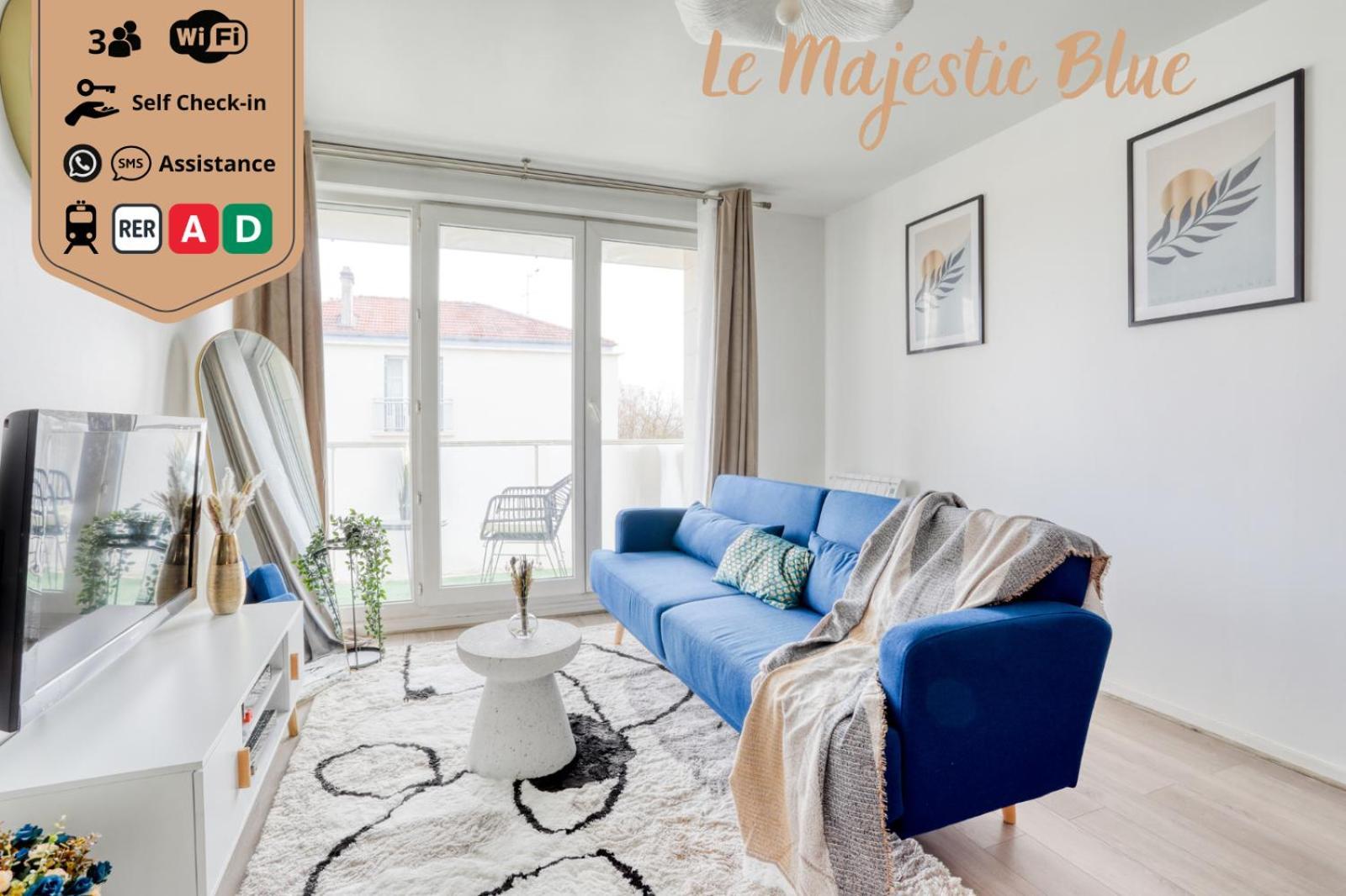 Le Majestic Blue - Metro 8/Hopital Henri Mondor Créteil Kültér fotó